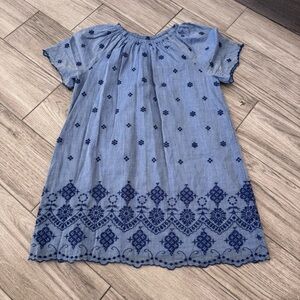 Gymboree Embroidered Spring Dress, Pullover, Lined, Girl Size M (7-8)